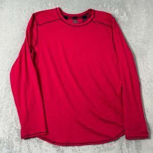 ClimateRight Shirt Women XXL Red Long Sleeve Cuddle Duds Base Layer Breathable